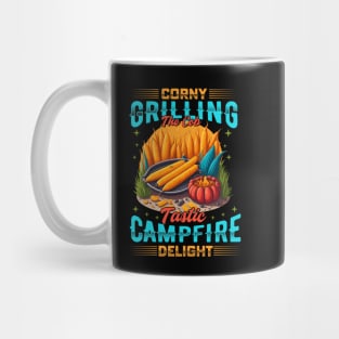 Corny grilling: the cob-tastic campfire delight! Mug